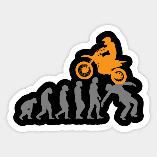 Motocross Evolution Dirt Bike Motorcycle Lover Sticker